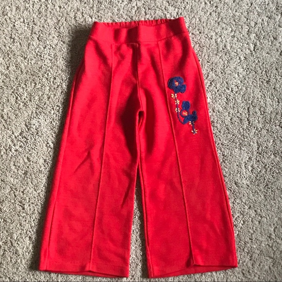 Other - Vintage Polyester pants with embroidery